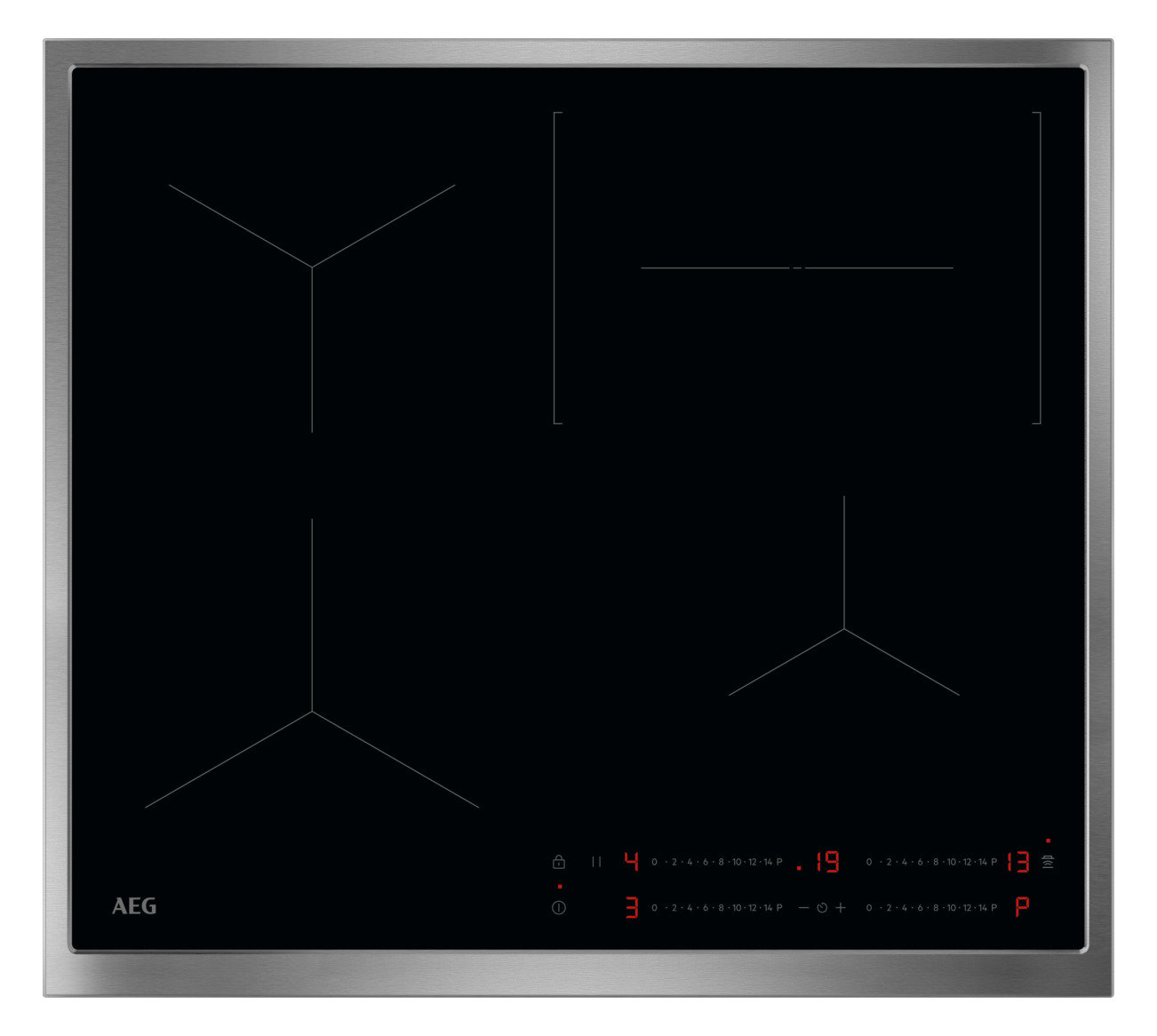 1St. AEG TO64IC0CXB Autark Kochfelder mit Induktion, 60 cm,
