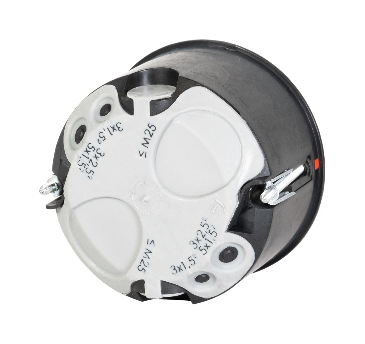 10St. F-Tronic BS2700TC HW Gerätedose für Holzbau, Ø68mm, t=50mm, m. Leitungs- u. Rohreinführung 7500062