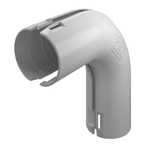 5St. OBO Bettermann 3000 BMS M32 LGR Quick-Pipe-Bogen 90 M32, PP, lichtgrau