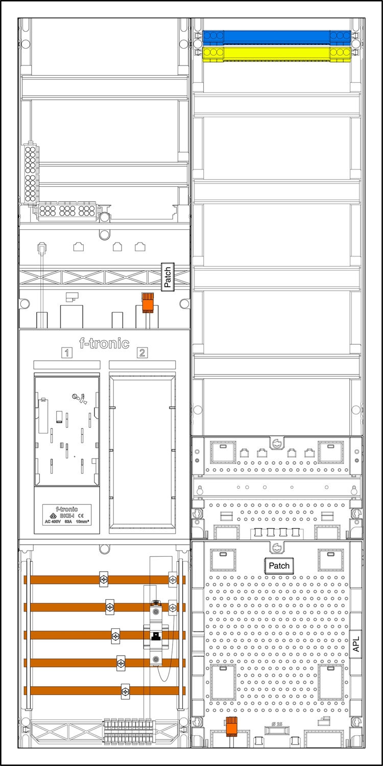 1St. F-Tronic EHZ721APZRFZB6 EHZ721APZRFZB6, 1 ZP, DS, 1 R, 1 VAPZRFZ inkl. APL, SPVGB6, 2 PPV, 1 PL150 7195165