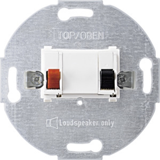 1St. Merten 466919 Lautsprecher-Anschluss-Einsatz, 1fach, polarweiß 1St. Merten 466919 Lautsprecher-Anschluss-Einsatz, 1fach, polarweiß