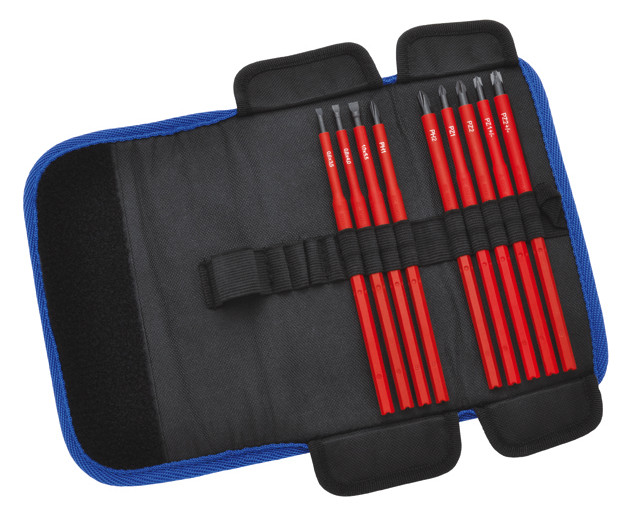 1St. Klauke KL390TB9 Werkzeugtasche, bestückt mit 9 VDE Wechs