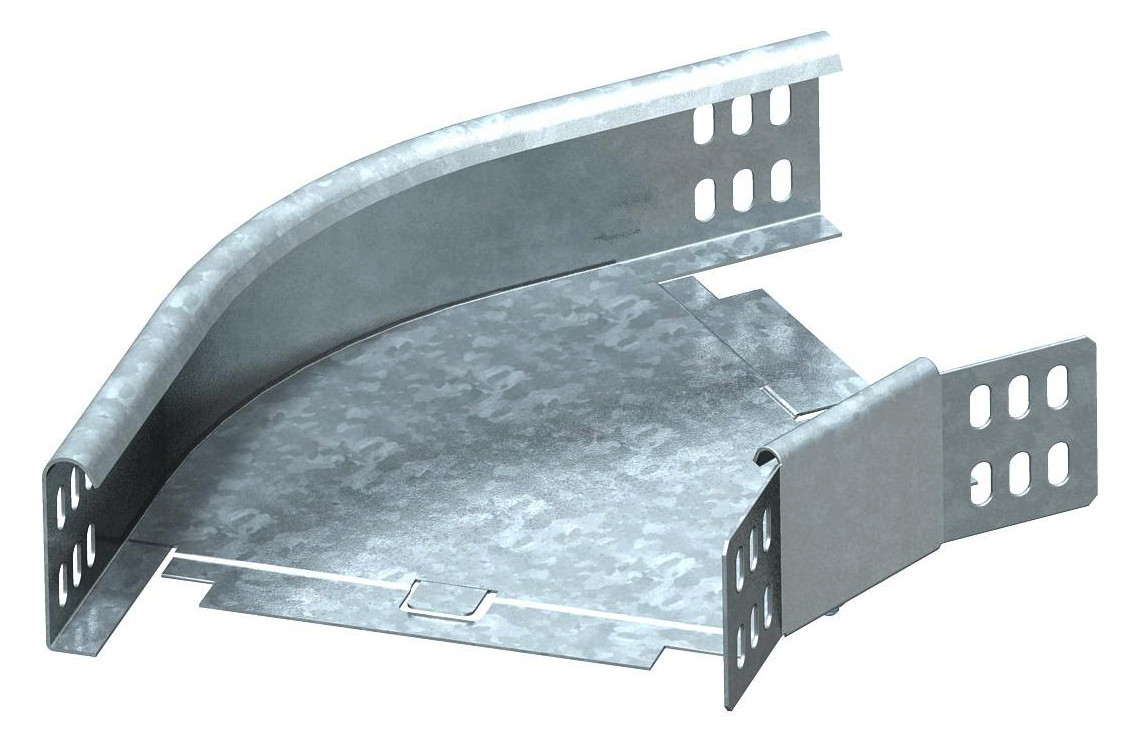 1St. OBO Bettermann RB 45 630 FS Bogen 45 für Kabelrinne, horizontal