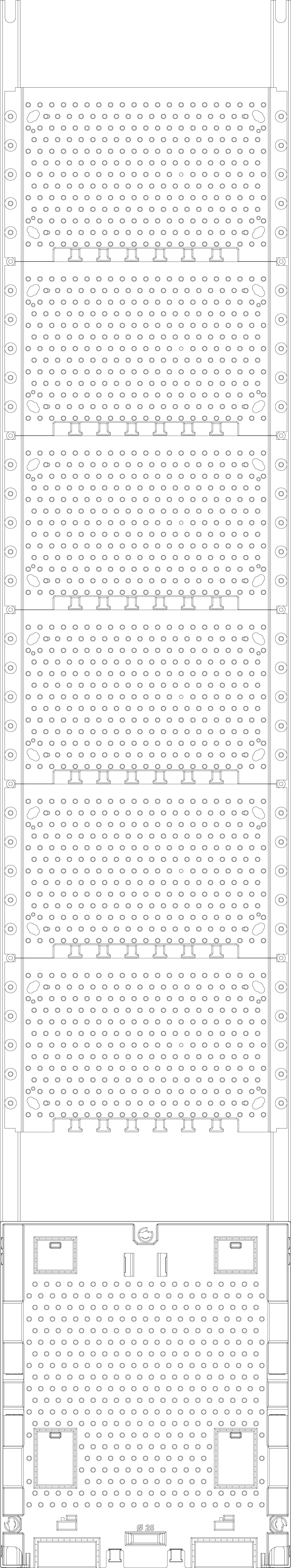 1St. F-Tronic KX9APZO Kommunikationsfeld KX9APZO, 1-feldrig, H=1350mm, APZ-Platz, ohne APL-Set 7143662