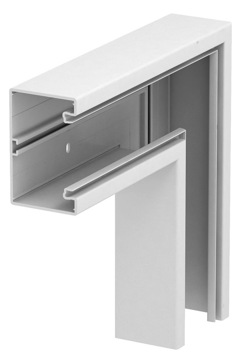 1St. OBO Bettermann GK-F70110RW Flachwinkel 70x110mm, PVC, reinweiß, RAL