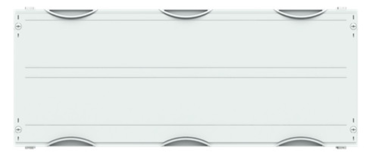 1St. Striebel & John MBK307 Reihenklemmen-Modul 2RE / 3FB, horizontale Anordnung, CombiLine-Modul, Bausatz lichtgrau 2CPX041687R9999