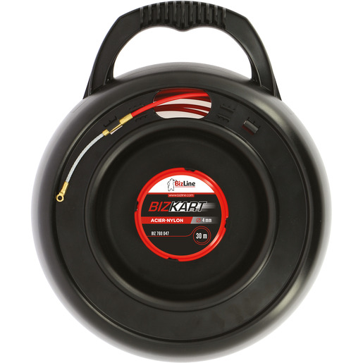 30m Bizline BIZ 760047 Einziehhilfe aus Stahl-Nylon Ø 4mm mit Gehäuse