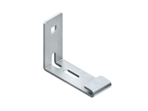 1St. Niedax 4013339895168 Gitterrinnen-Haltebügel, einfach, Höhe 71,5 mm, Länge 86,5 mm, Stahl, feuerverzinkt DIN EN ISO