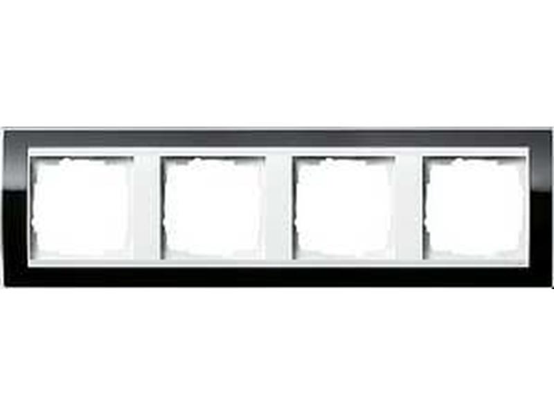 1St. Gira 0214733 Rahmen 4fach für Reinweiß Gira Event Klar Schwarz
