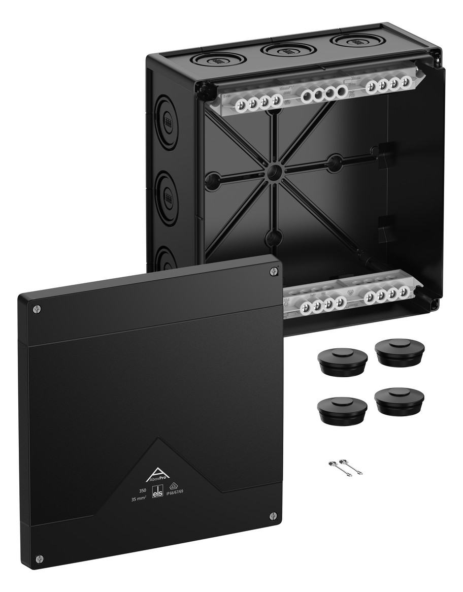 1St. Spelsberg Abox Pro 350-352/sw Abzweigkasten, Schutzart IP66/IP67/IP69