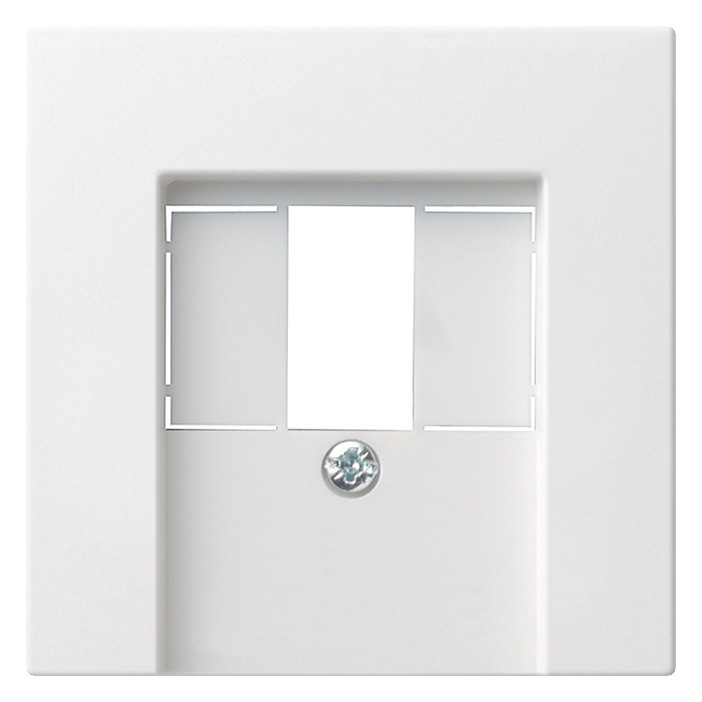 1St. Gira 027603 Abdeckung TAE + Stereo + USB System 55 Reinweiß glänzend 1St. Gira 027603 Abdeckung TAE + Stereo + USB System 55 Reinweiß glänzend