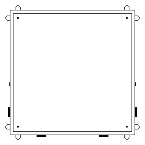 1St. Striebel & John KS4182 Messschrank TwinLine, Aufputz RAL 7035 lichtgrau 2CPX032633R9999