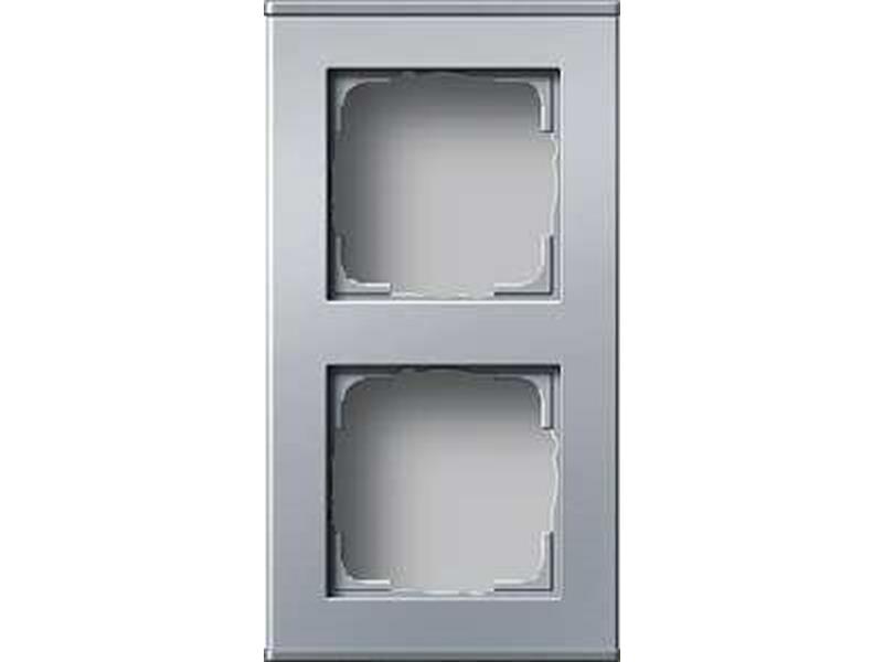 1St. Gira 136226 Profil 2fach senkr. + waager. Profil 55 Aluminium