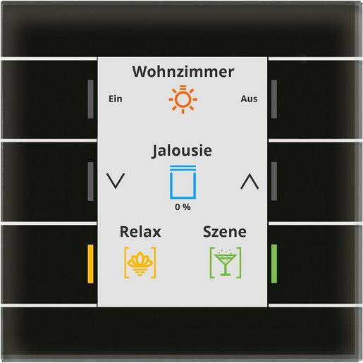 1St. MDT BE-GT20S.02S KNX Glastaster II Smart mit Farbdisplay