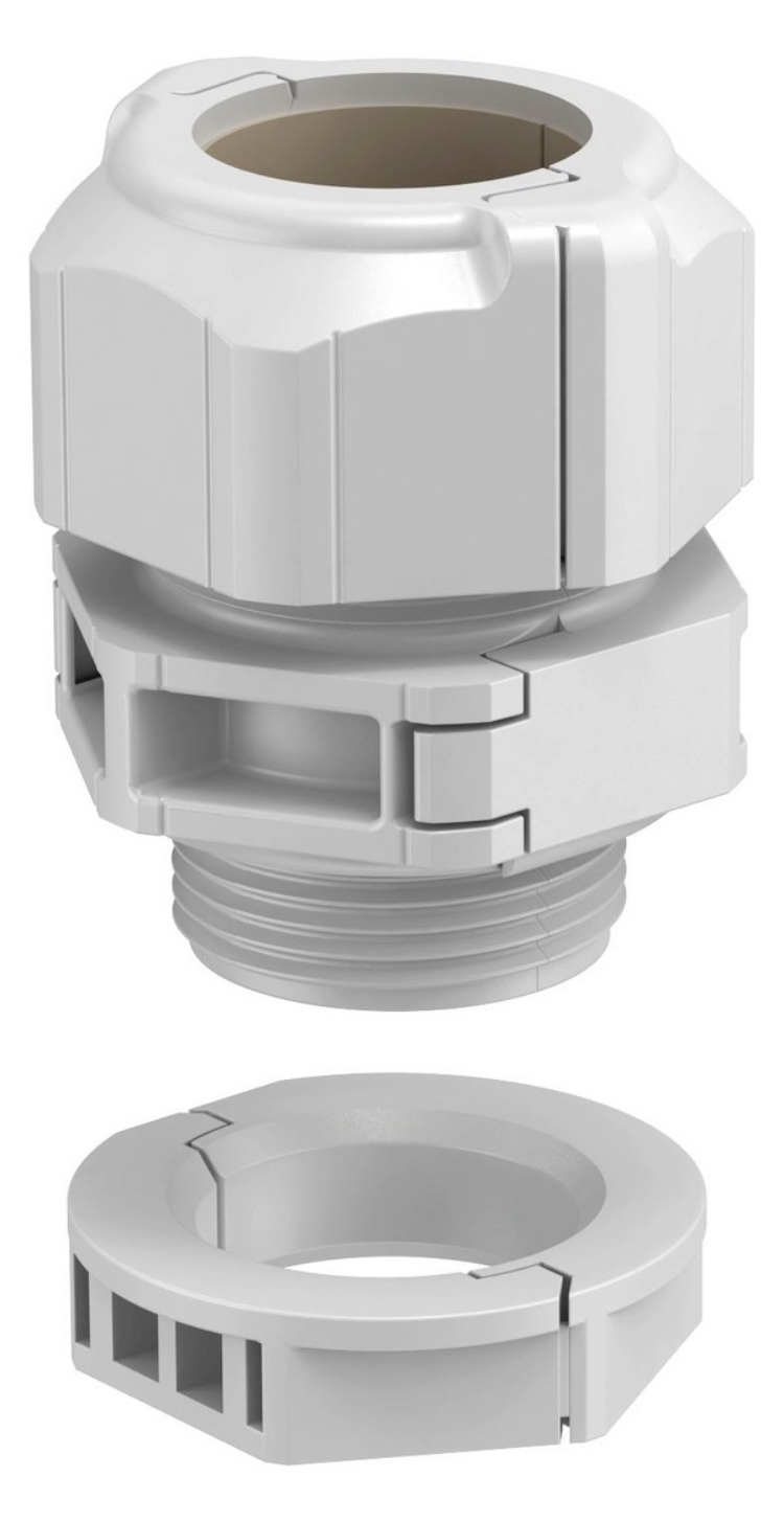 5St. OBO Bettermann 2024913 Kabelverschraubung, teilbar Dichteinsatz, 1 Kabel M25