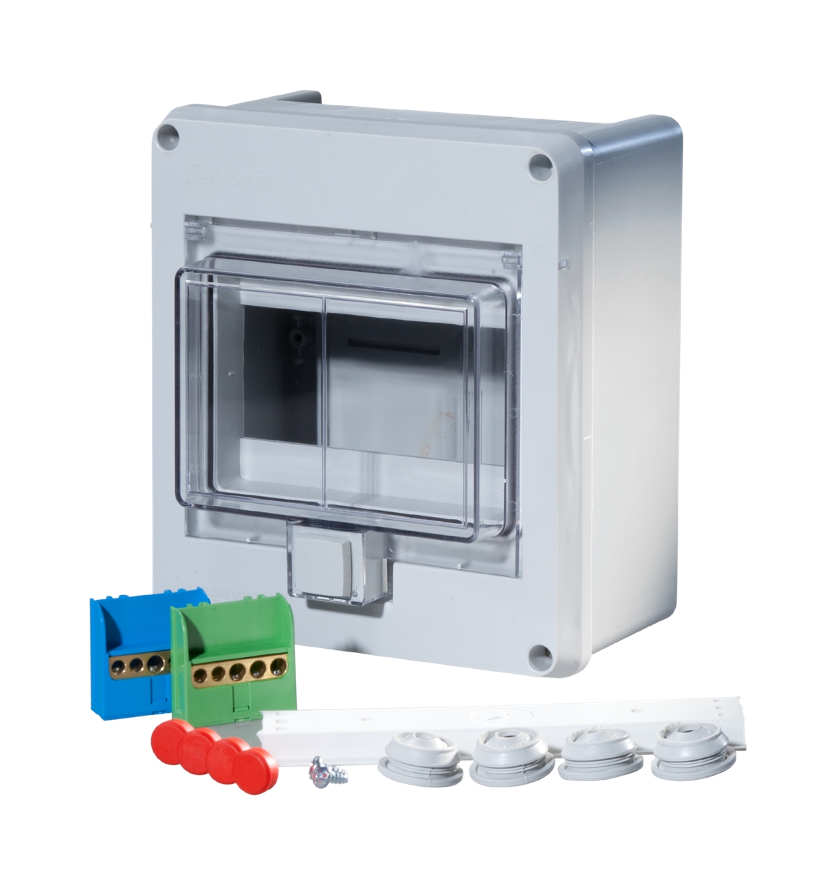 1St. F-Tronic KV06WDKE FR Kleinverteiler KV06WDKE, IP55, 1r., 6 Module, 180x160x90mm 7240051