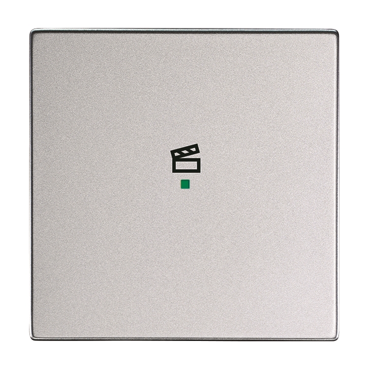 1St. Busch-Jaeger 6233-10-83 Wippe, 1-fach, mit Symbol Szene Busch-free@home alusilber