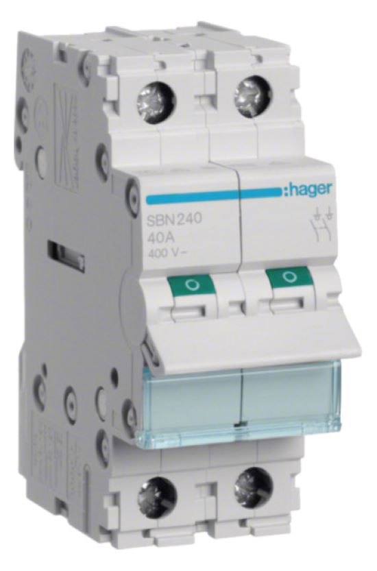 1St. Hager SBN240, Ausschalter 40A 2S 400V AC 2PLE