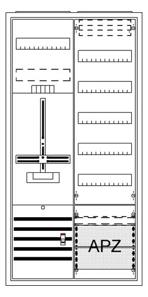 1St. Striebel Komplettschrank AP DA27GB Dreipunkt A27 1Z1V5A2 2CPX054270R9999