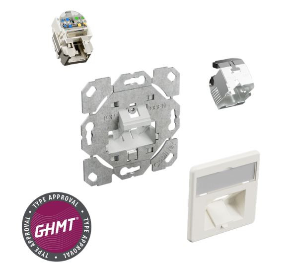 1St. Cobinet 127486 Anschlussdose RJ45-TL«rapid 1-fach Cat6A