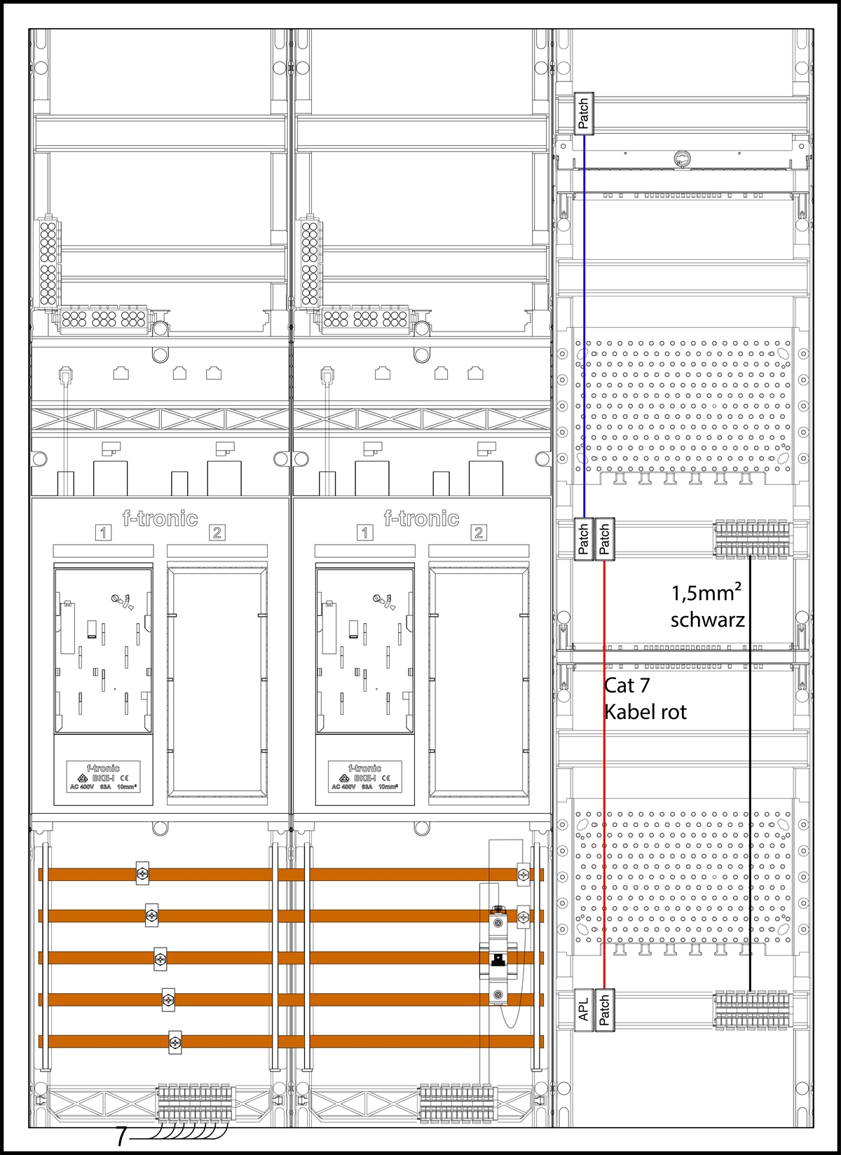 1St. F-Tronic EHZ732APZSWMB10 EHZ732APZSWMB10, 2 ZP DS, 2 R, 1 VAPZ-SWM inkl. APL, SPVGB10, S1 7195648