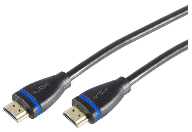 1St. S-Conn10-05015 HDMI Anschlusskabel 4K2K (60Hz) 0,5m sw