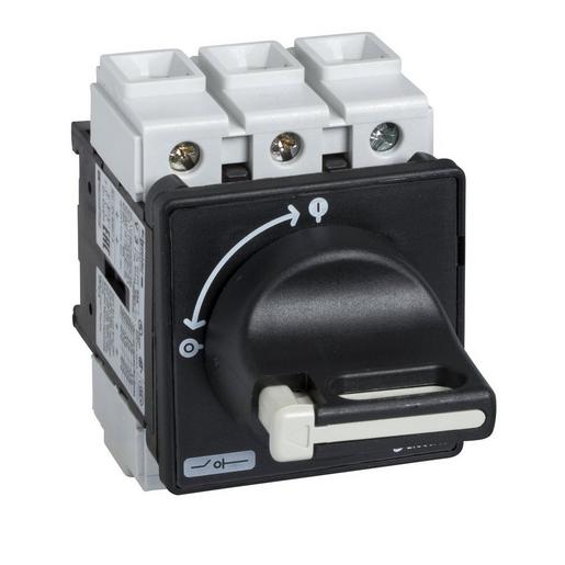 1St. Schneider Electric VBF0 Hauptschalter, 4-Loch bef., 3p, 690V AC, 25A, Griff schwarz abschließbar