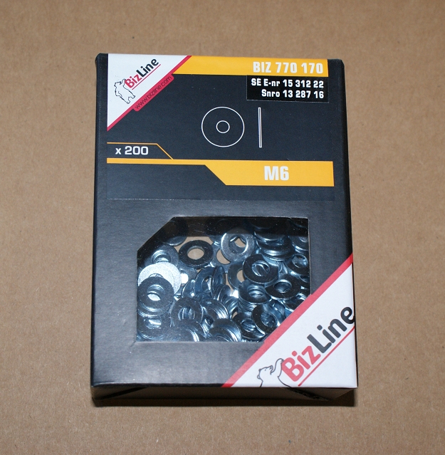 200St. Bizline BIZ 770170 Unterlegscheiben mittel M6 BIZ770170 200St. Bizline BIZ 770170 Unterlegscheiben mittel M6 BIZ770170