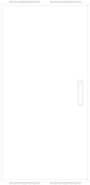 1St. F-Tronic ZF112 Leergehäuse ZF112, IP54, H=1100mm, B=550mm 7120527