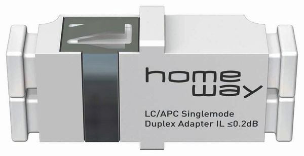 1St. HOMEWAY HW-2XLCAPCKRW Duplex-Kupplung LC/APC SM rw