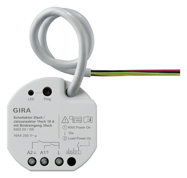 1St. Gira Schalt-/Jal.aktor 2f/1f 16 A 506200 UP KNX