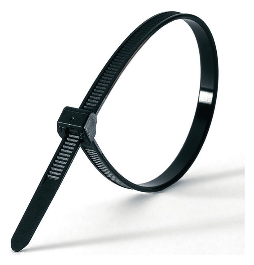 100St. Hellermann Tyton 118-05900 Kabelbinder aussenverz. 385x4,6 Schwarz 100 ST ME T50LOS-PA66HS-BK (100)