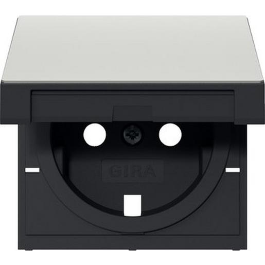 1St. Gira 4922600 Abd. Steckd. KD System 55 Edelstahl