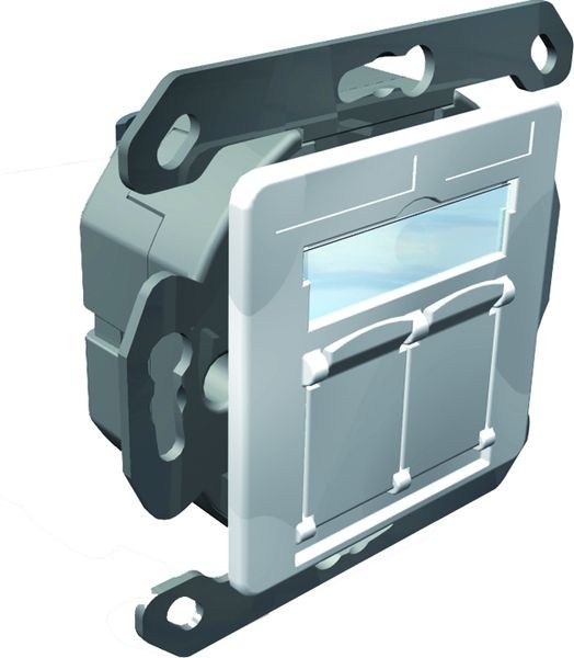 1St. Leviton 18879NB RJ45-Anschlussdose 2-Fach Cat.6