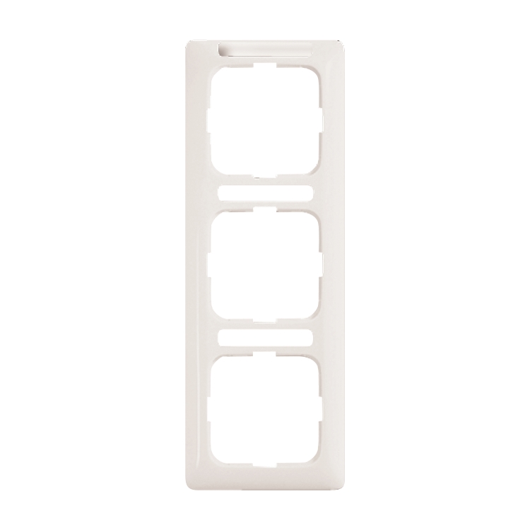 1St. Busch-Jaeger 1723 NSKA-214 Reflex SI Linear-mit Beschriftungsfeld, 3-fach Rahmen Reflex SI alpinweiß 1St. Busch-Jaeger 1723 NSKA-214 Reflex SI Linear-mit Beschriftungsfeld, 3-fach Rahmen Reflex SI alpinweiß