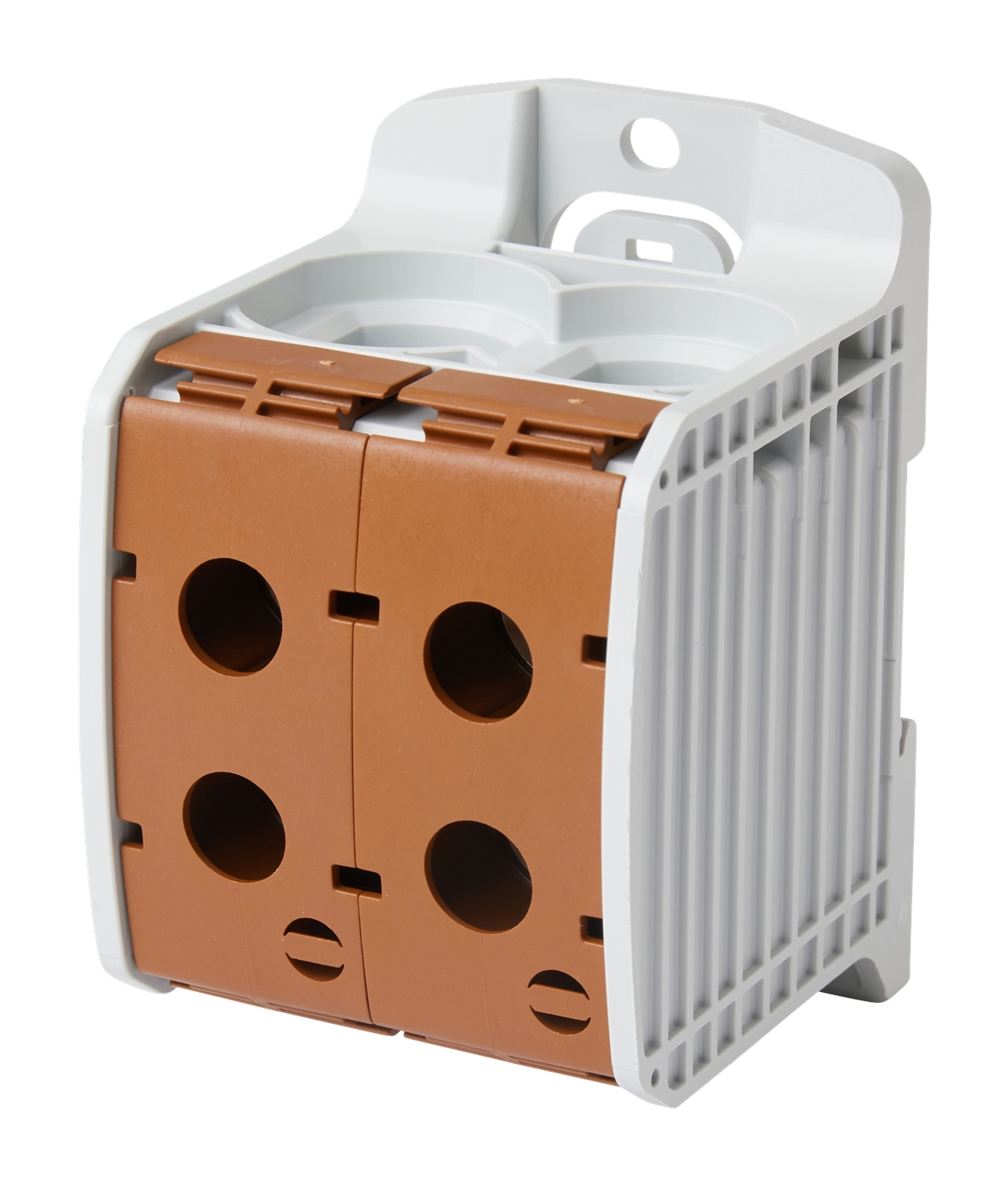 1St. F-Tronic RKA185-1-4br Reihenklemme 185mm², 1polig, 4 Anschlüsse, braun, CU/AL, RKA185-1-4br 7730093