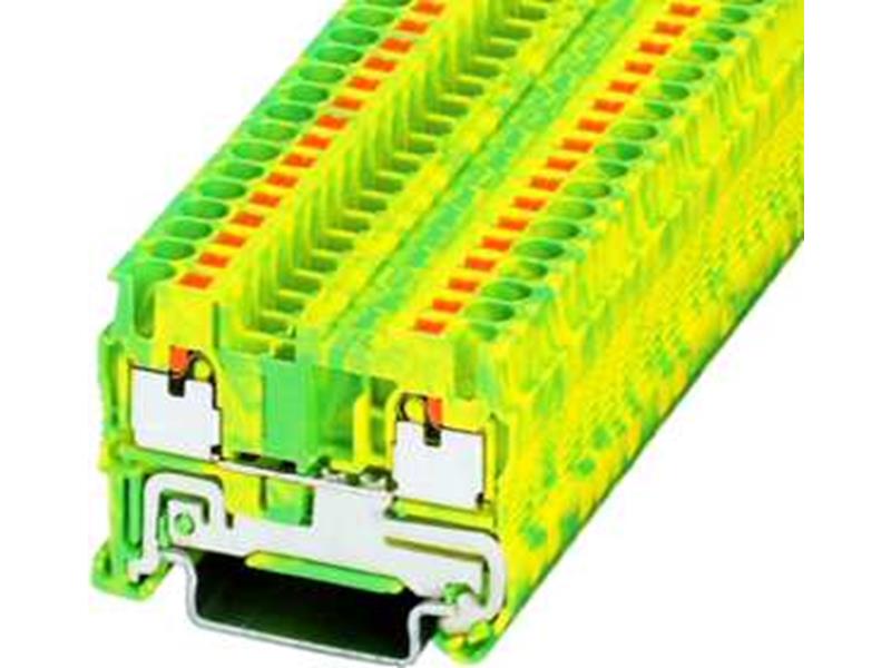 1St. Phoenix 3209536 PT 2,5-PE Schutzleiter-Reihenklemme Push-in-Anschluss Anzahl der Anschlüsse: 2 0,14 mm² - 4 mm² AWG