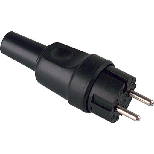 1St. Bachmann 919.179 Vollgummi-Konturenstecker schwarz...