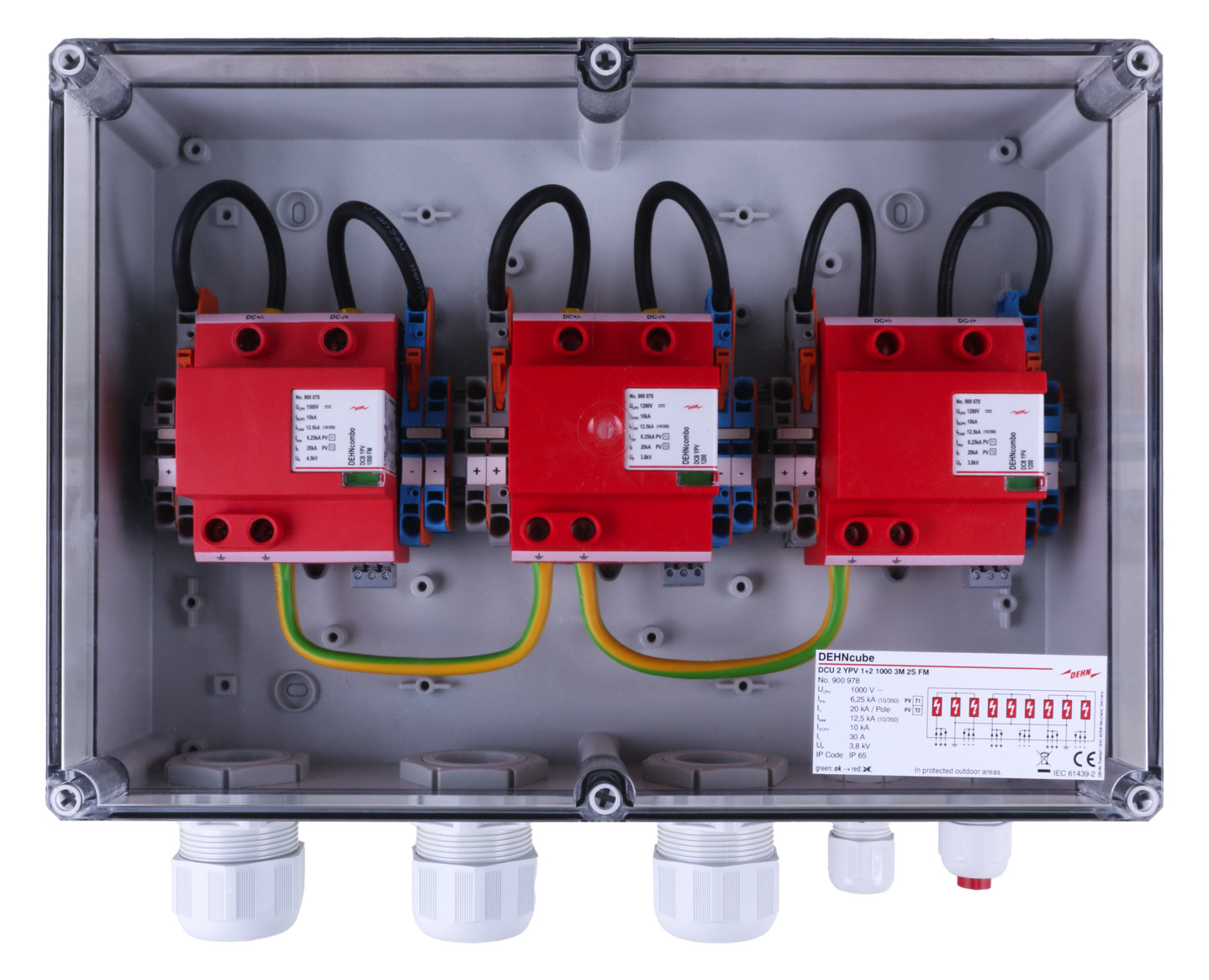 1St. DEHN 900978 GAK Typ 1+2 3 MPPT je 2 Strings Verschra