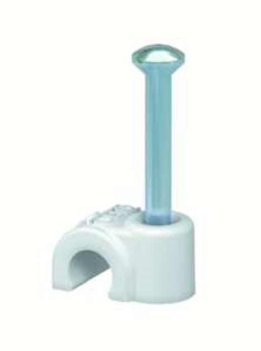 100St. OBO Bettermann 2006/25ws 2225417 NAGEL-CLIPS 6mm Weiss Nagel 25mm 200625RW