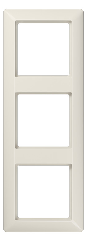 1St. Jung AS583 Rahmen 3-fach für waagerechte und senkrechte Kombination AS 583, cremeweiß glänzend 1St. Jung AS583 Rahmen 3-fach für waagerechte und senkrechte Kombination AS 583, cremeweiß glänzend