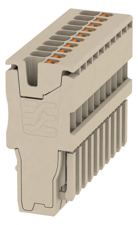 100St. WEIDMÜLLER APG 1.5/10 Stecker (Klemmen), PUSH IN, 1.5 mm2, 500