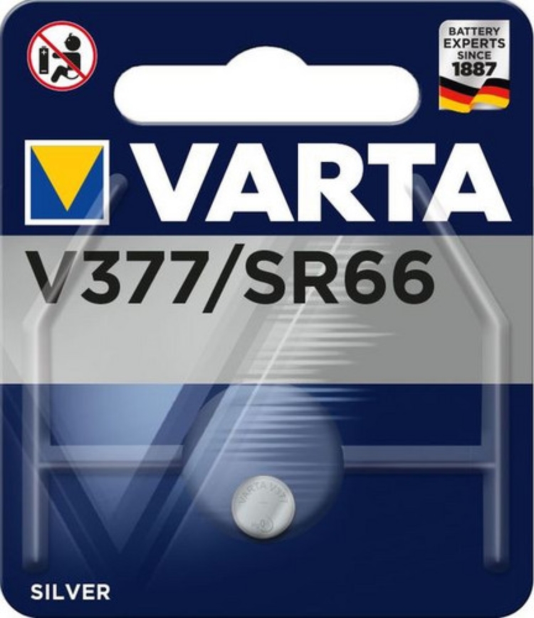 10St. Varta Electroniczelle V377 Silber 1,55V 24mAh Blister 00377101401