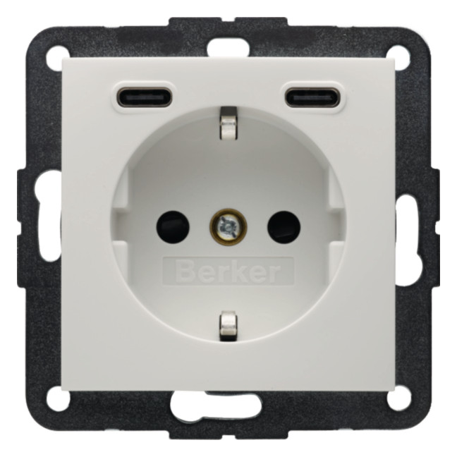 1St. Berker 48158989 Steckdose SCHUKO/USB CC 20W PD S.1