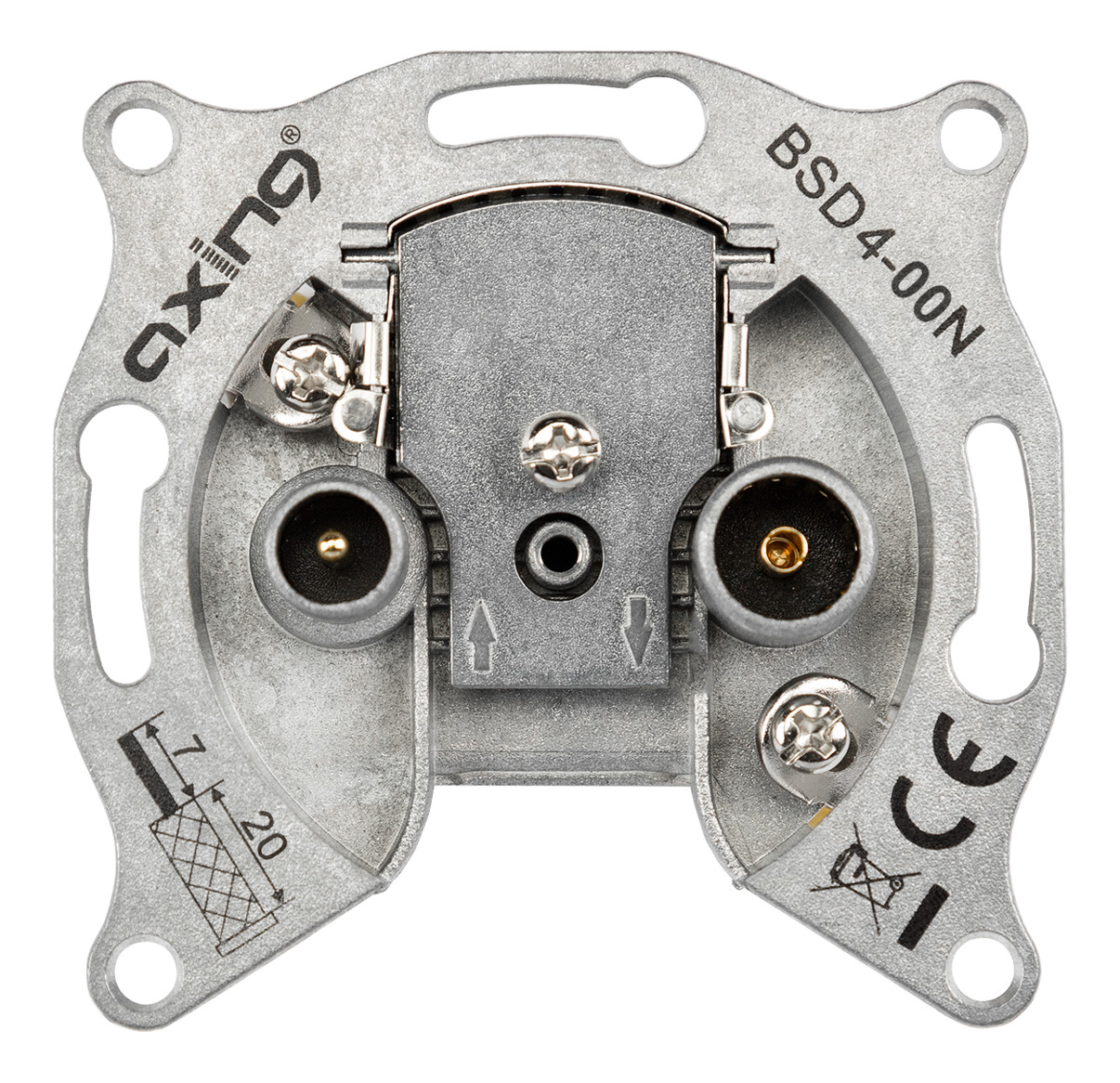 1St. AXING CATV-Antennensteckdose BSD 4-00N Einzel- und Stichleitungsdose 5-1006MHz