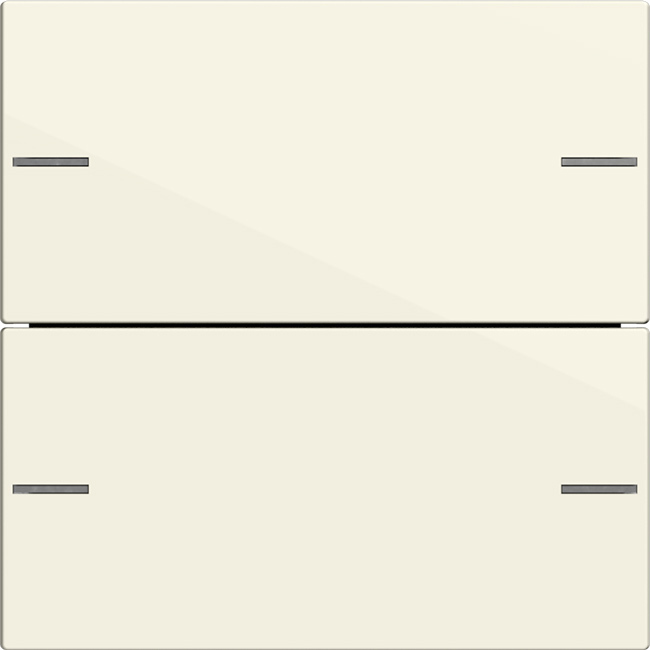 1St. Gira 575201 Wippenset 2fach für Tastsensor 4, Cremeweiß glänzend