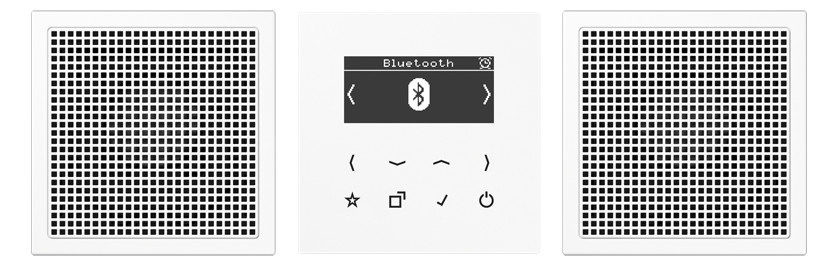 1St. Jung DABLS2BTWW Smart Radio DAB+ mit Bluetooth - Set St DABLS2BTWW