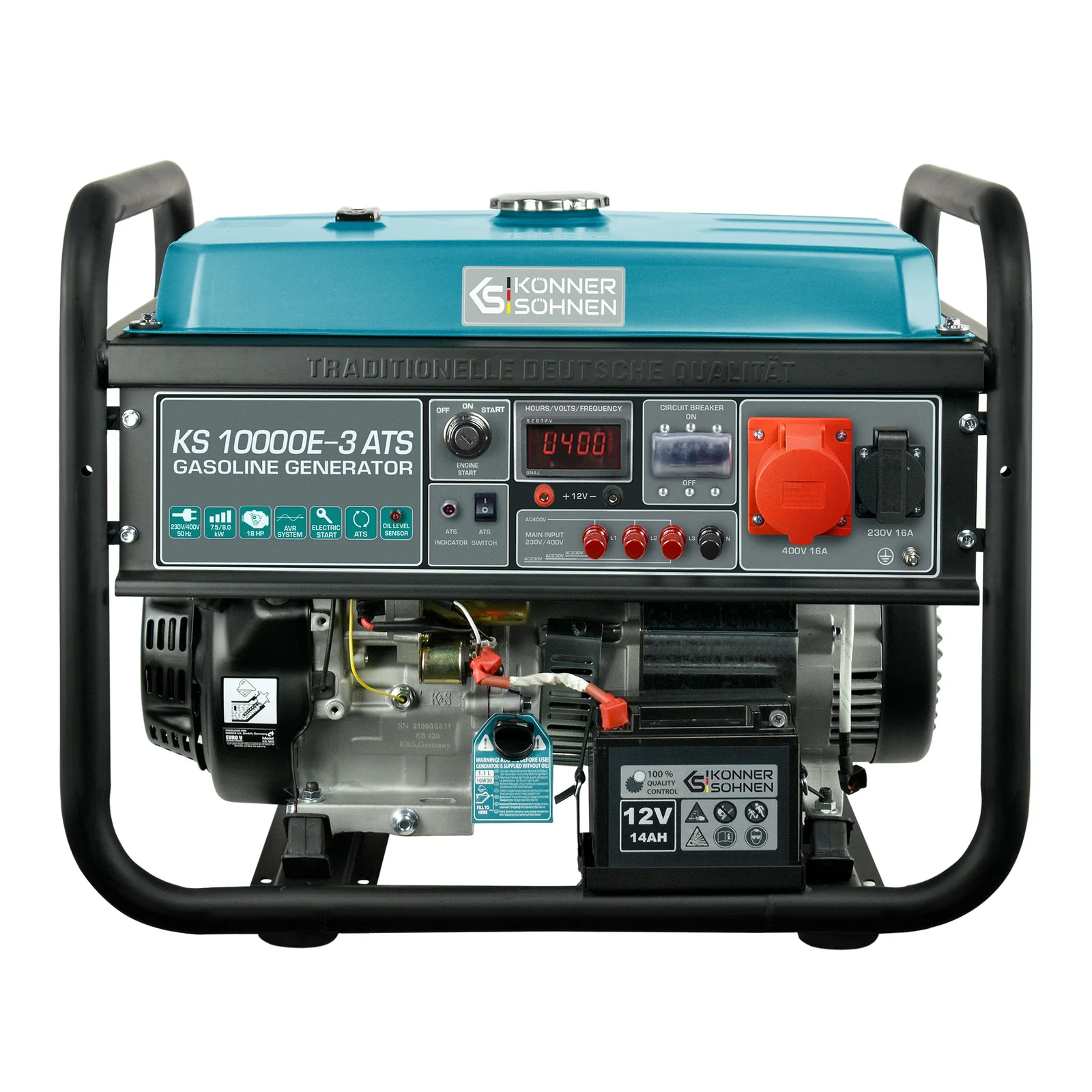 1St. Könner & Söhnen KS10000E-3ATS Benzin-Generator KS 10000E-3 ATS