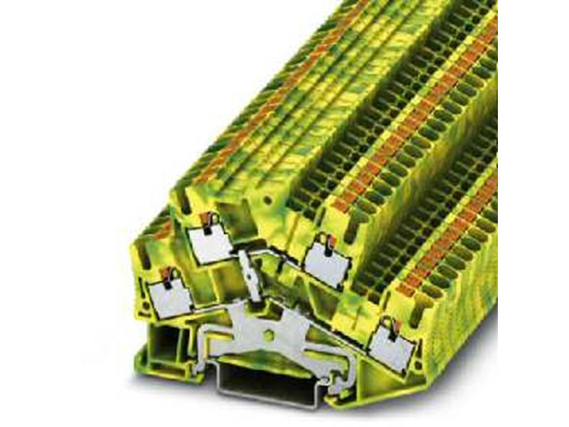 1St. Phoenix PTTBS 2,5-PE Schutzleiter-Doppelstockklemme Push-in-Anschluss 0,14 mm² - 4 mm² AWG: 26 - 12 B=5,2 m