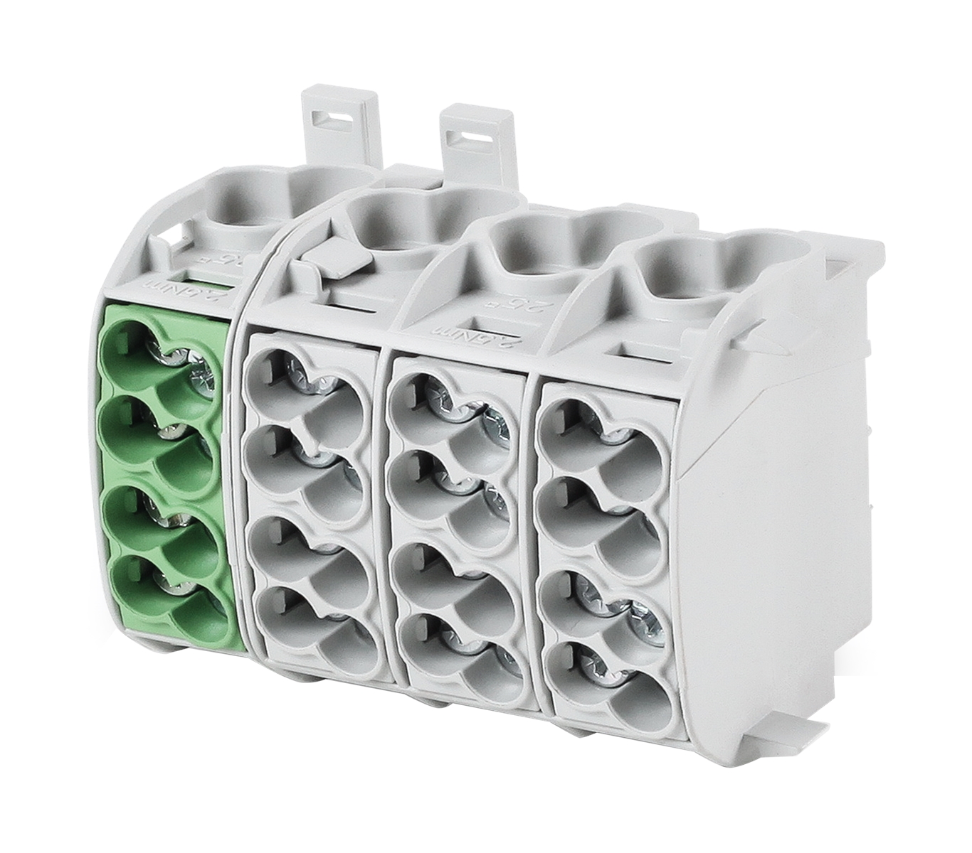 1St. F-Tronic HLAK4p25ALUgrgnge Hauptleitungsabzweigklemme, 25mm², 4polig, CU/AL, grgnge, HLAK4p25ALUgrgnge 7730018